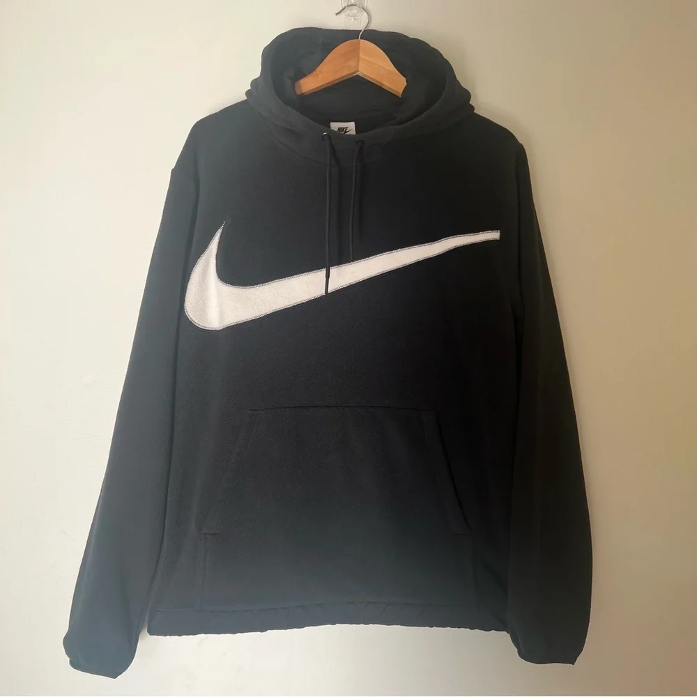 Nike Club Fleece Swoosh Pullover Hoodie Sweatshirt Size Small